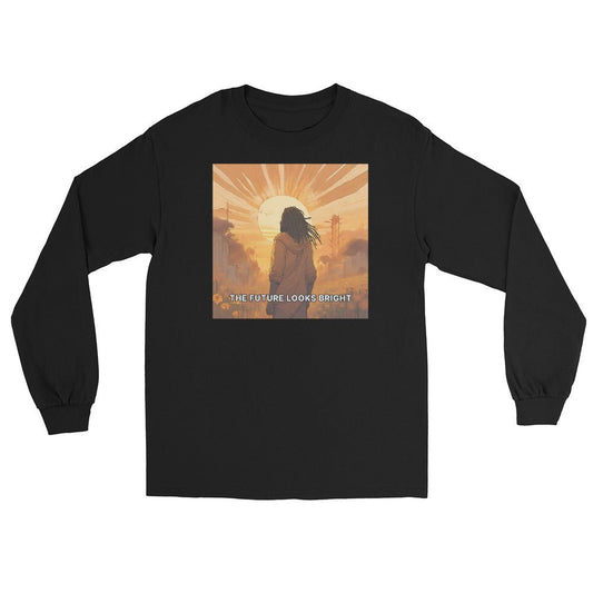The Future Looks Bright 2 Long Sleeve - Bold Black Apparel