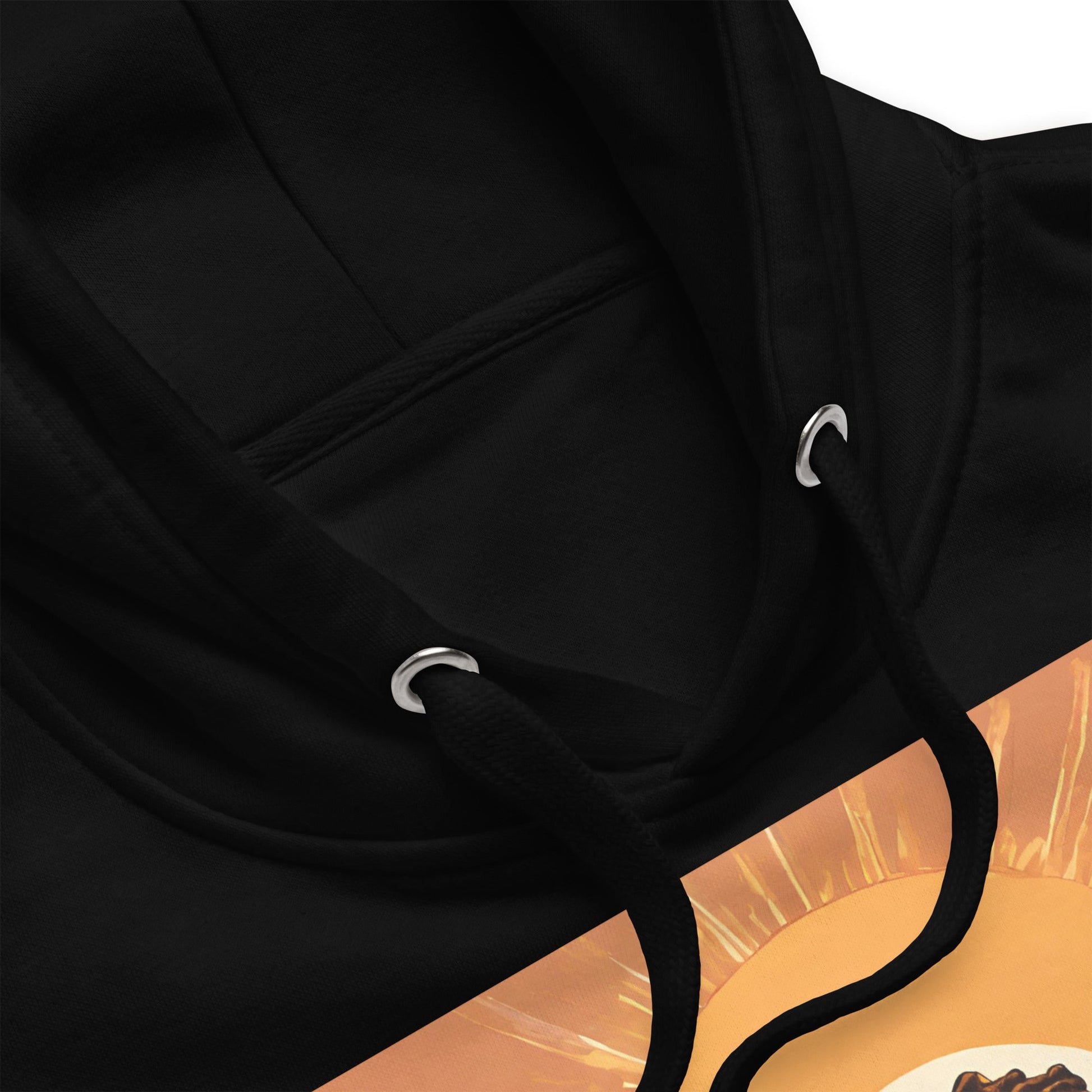 The Future Looks Bright Premium Hoodie - Bold Black Apparel