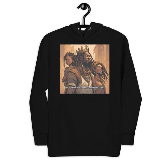 The Pursuit of Happiness & Fulfillment Premium Hoodie - Bold Black Apparel