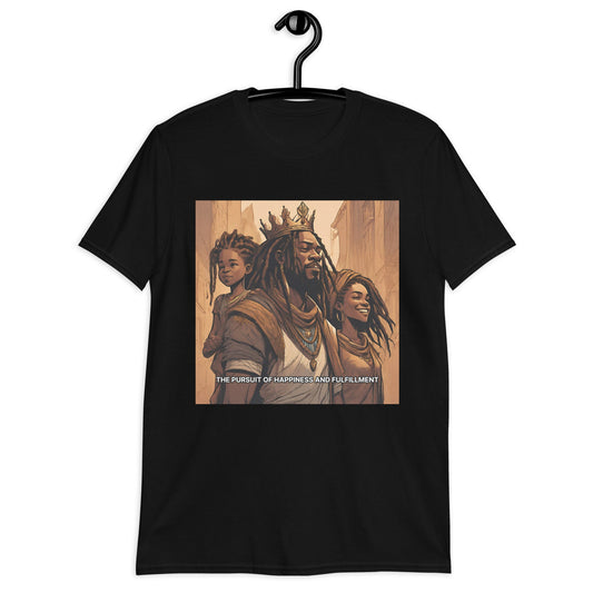 The Pursuit of Happiness & Fulfillment T-Shirt - Bold Black Apparel