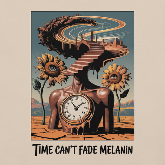 Time Can't Fade Melanin T-Shirt - Bold Black Apparel