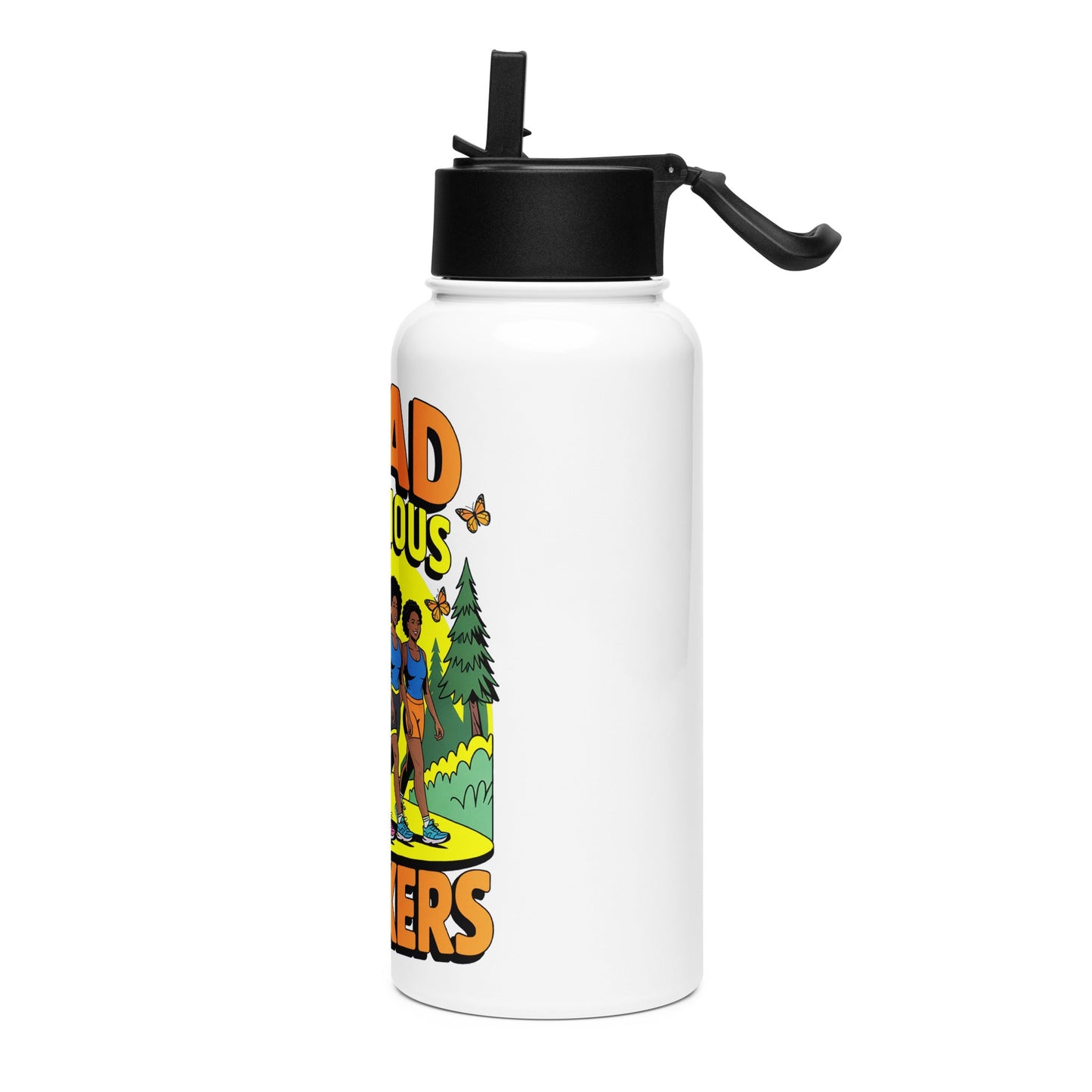 Triad Notorious Trekkers Hike Stainless Steel Water Bottle - Bold Black Apparel