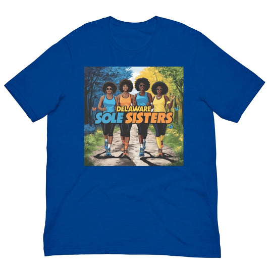 Unisex Delaware Sole Sisters Chill T-Shirt - Bold Black Apparel