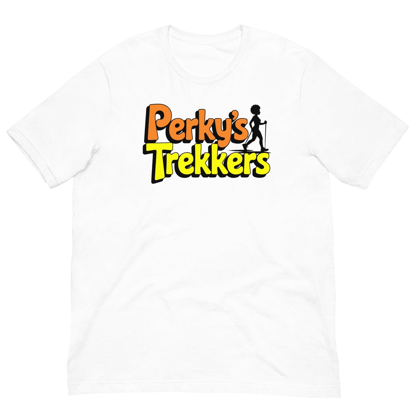 Unisex Perky's Trekkers T-Shirt - Bold Black Apparel