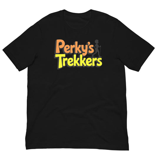 Unisex Perky's Trekkers T-Shirt - Bold Black Apparel