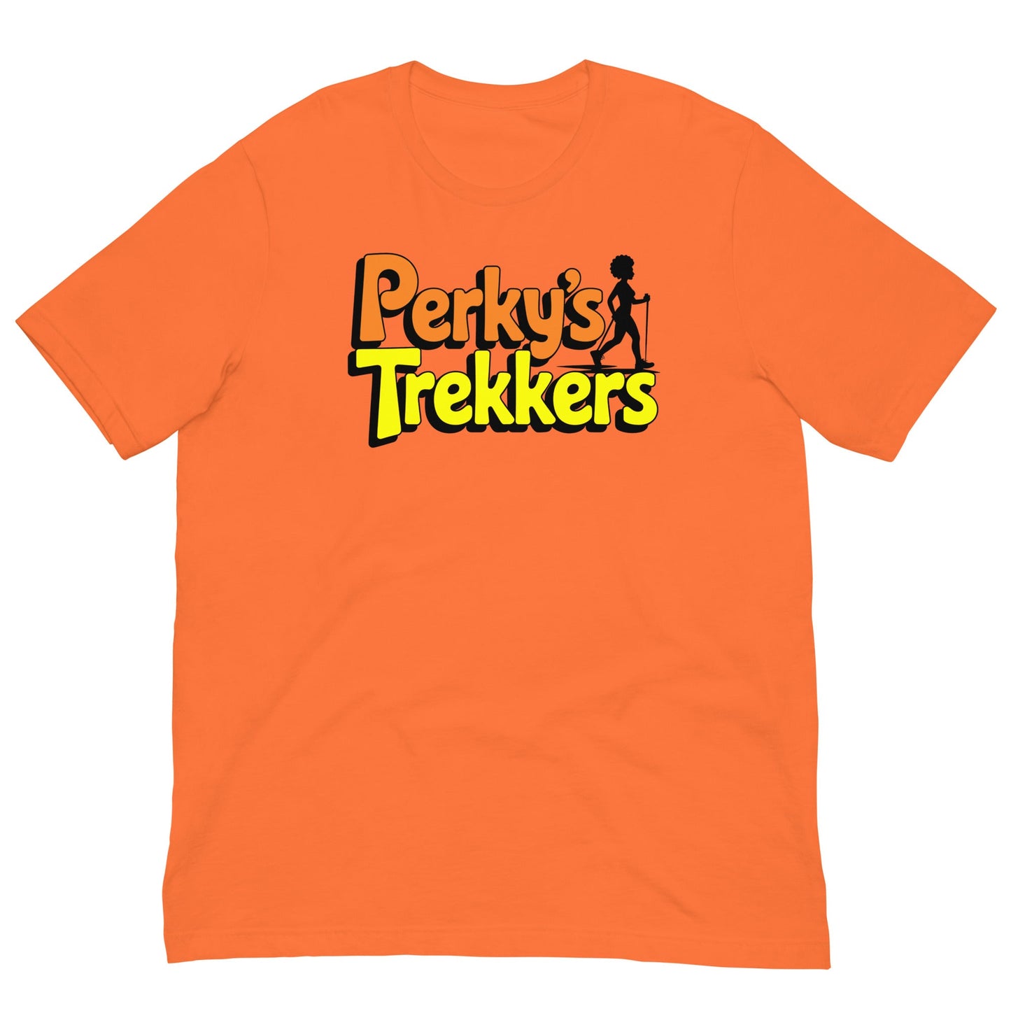 Unisex Perky's Trekkers T-Shirt - Bold Black Apparel