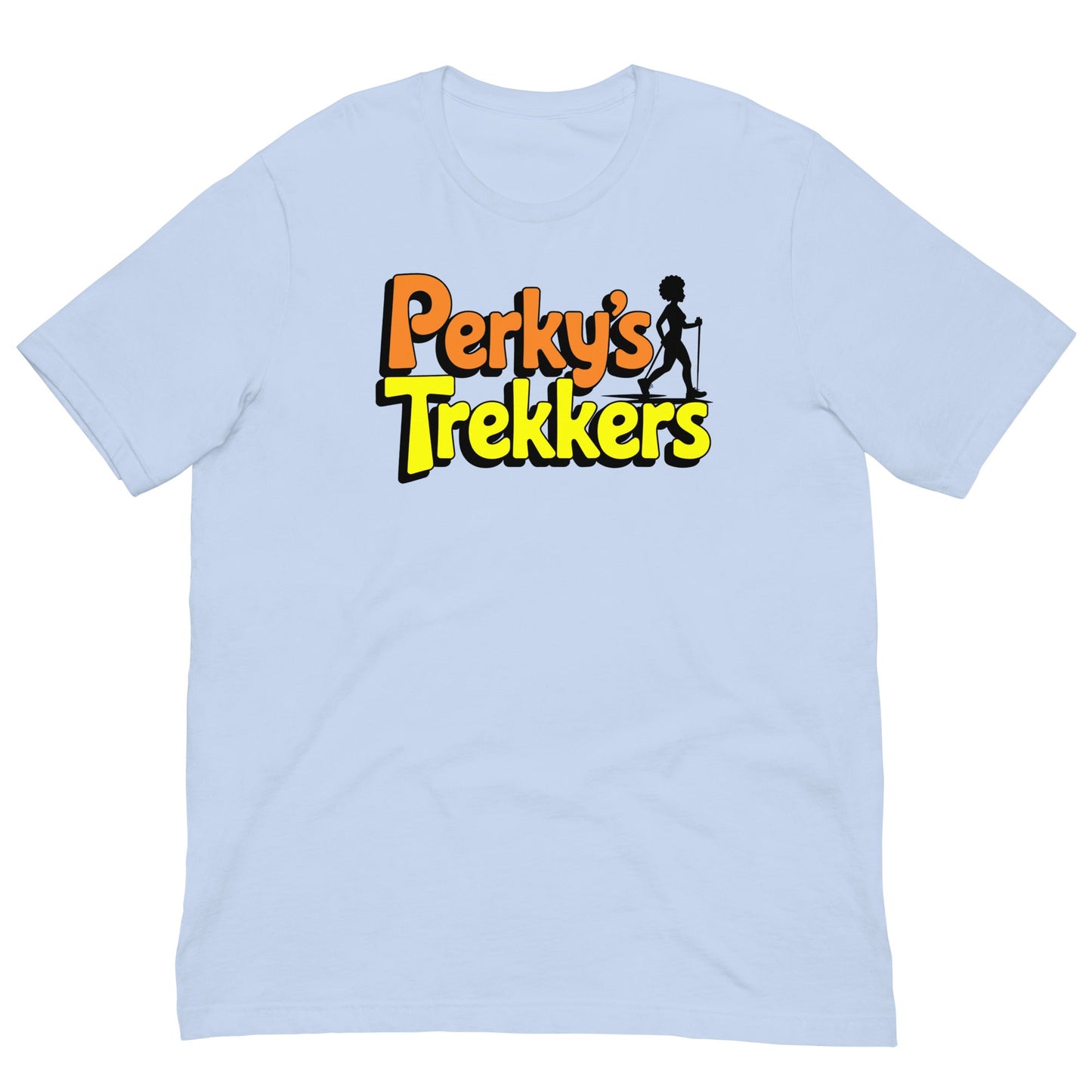 Unisex Perky's Trekkers T-Shirt - Bold Black Apparel