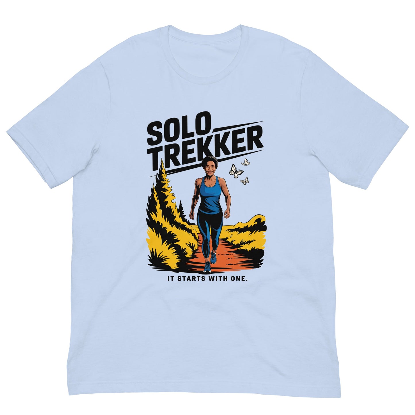 Unisex Solo Trekker Bold T-Shirt - Bold Black Apparel