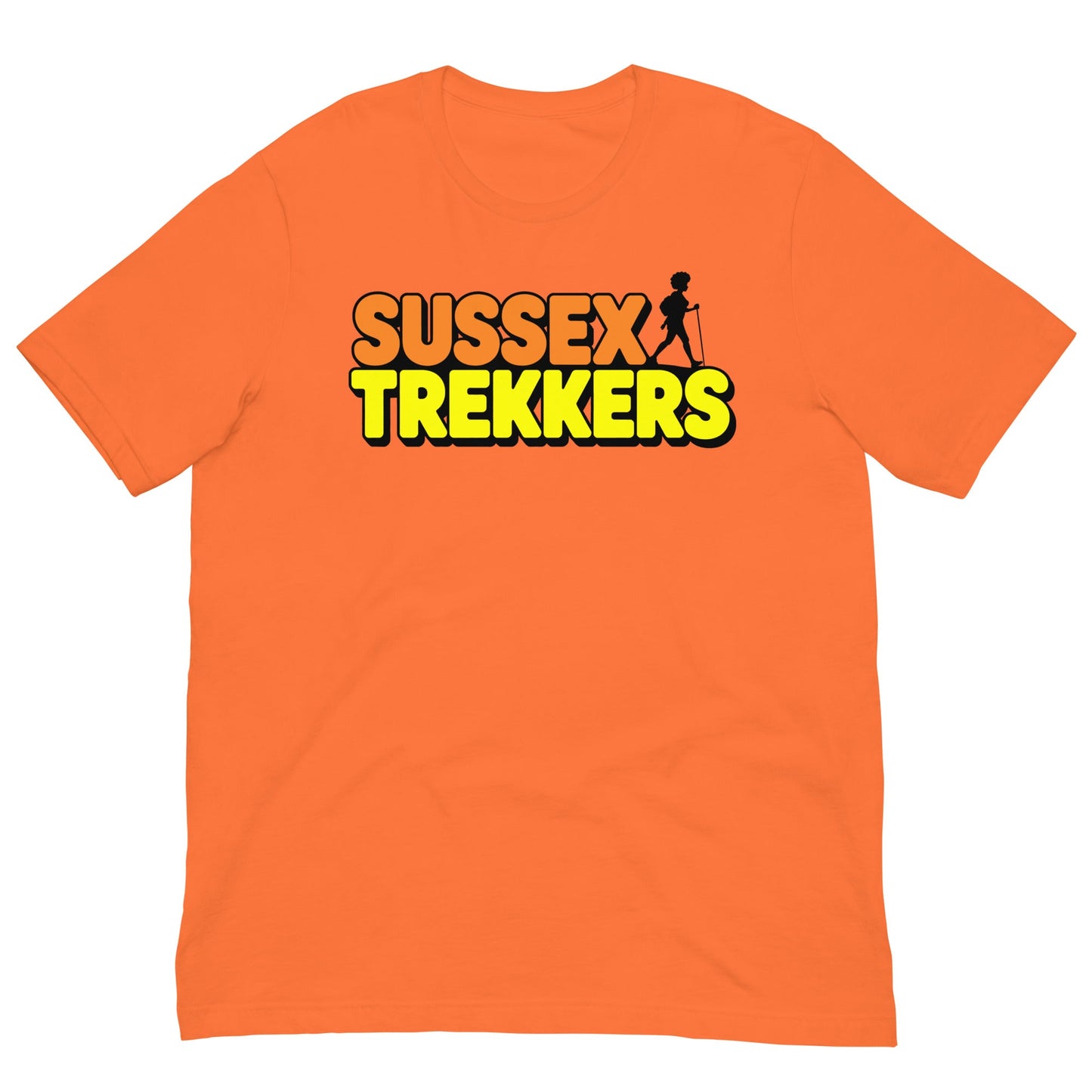 Unisex Sussex Trekkers T-Shirt - Bold Black Apparel