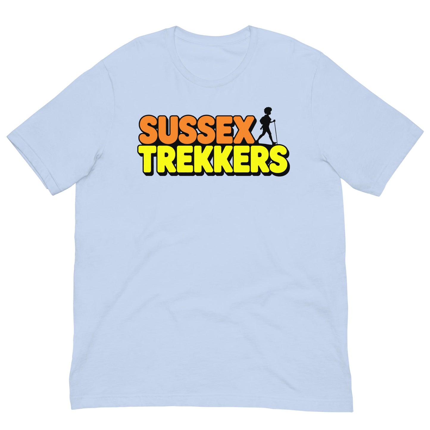 Unisex Sussex Trekkers T-Shirt - Bold Black Apparel