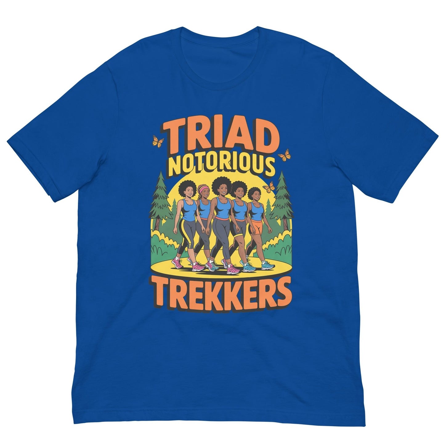 Unisex Triad Notorious Trekkers Hike T-Shirt - Bold Black Apparel