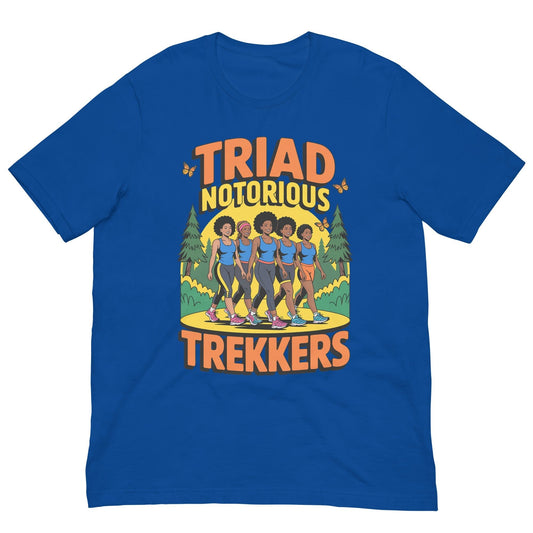 Unisex Triad Notorious Trekkers Hike T-Shirt - Bold Black Apparel