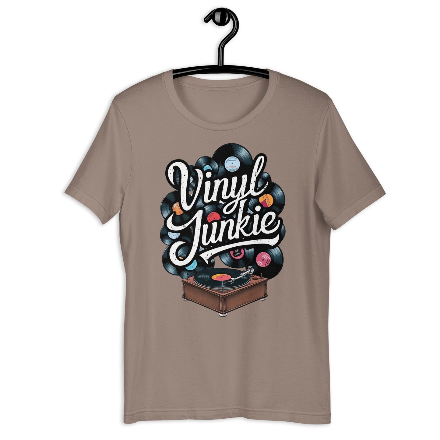 Vinyl Junkie T-Shirt - Bold Black Apparel