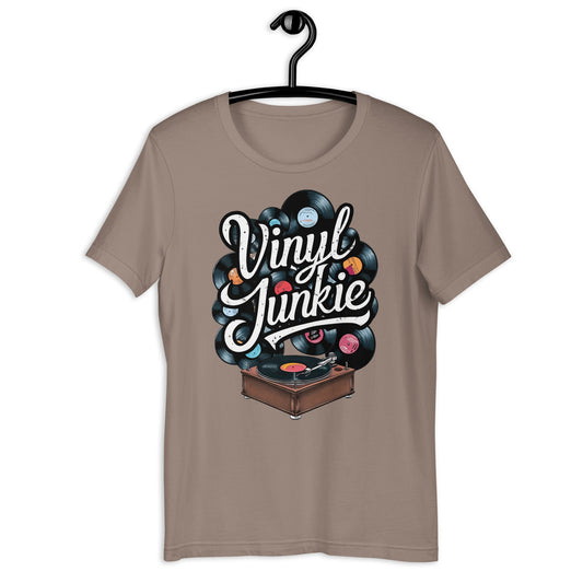 Vinyl Junkie T-Shirt - Bold Black Apparel