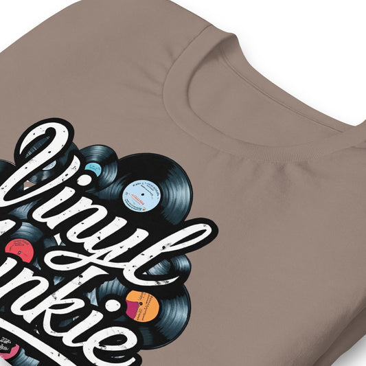 Vinyl Junkie T-Shirt - Bold Black Apparel