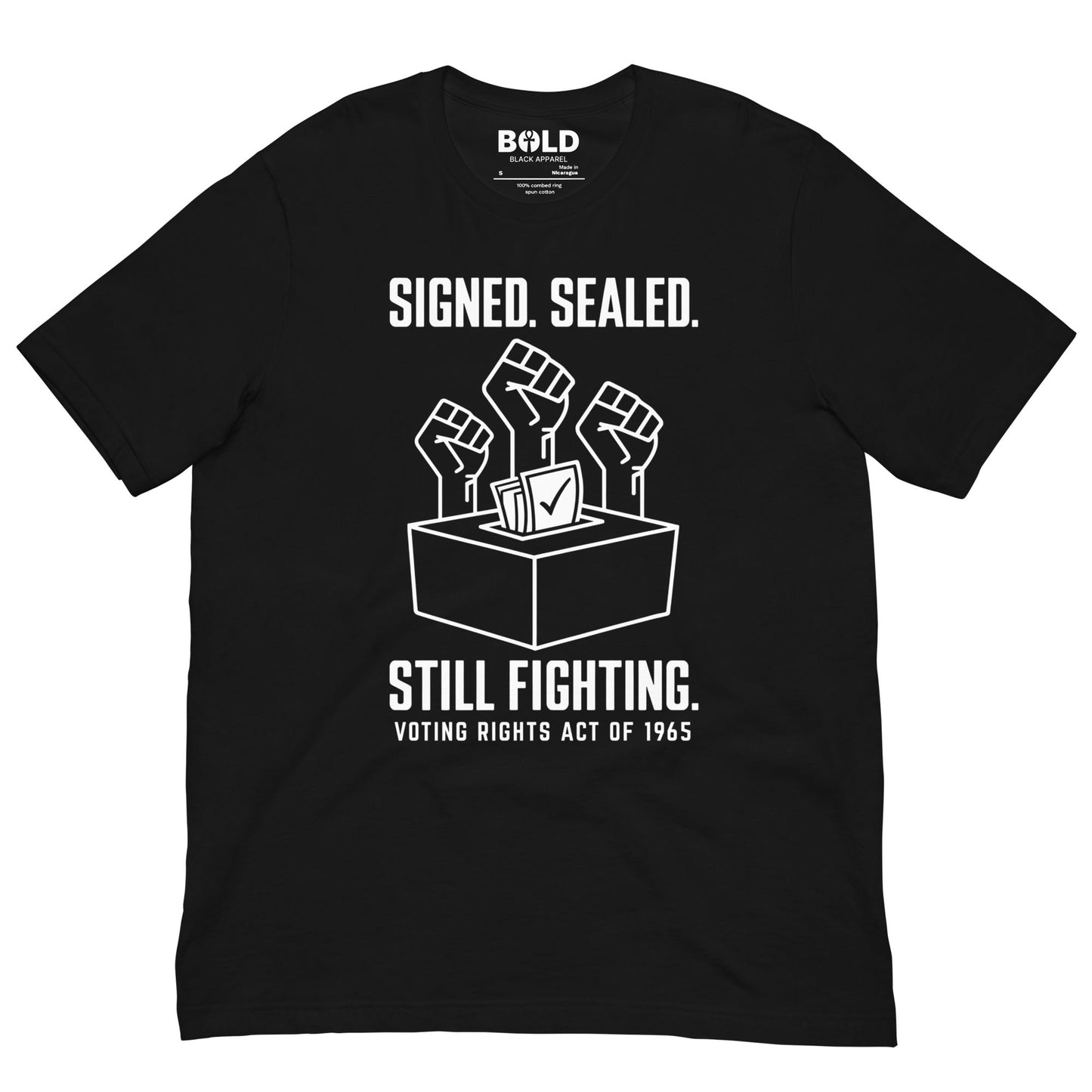 Voting Rights Act T-Shirt - Bold Black Apparel
