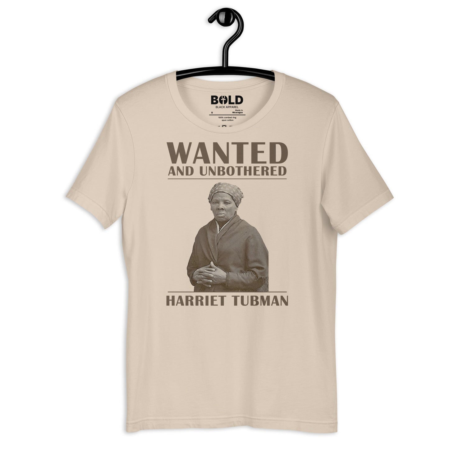 Wanted & Unbothered Harriet Tubman T-Shirt - Bold Black Apparel