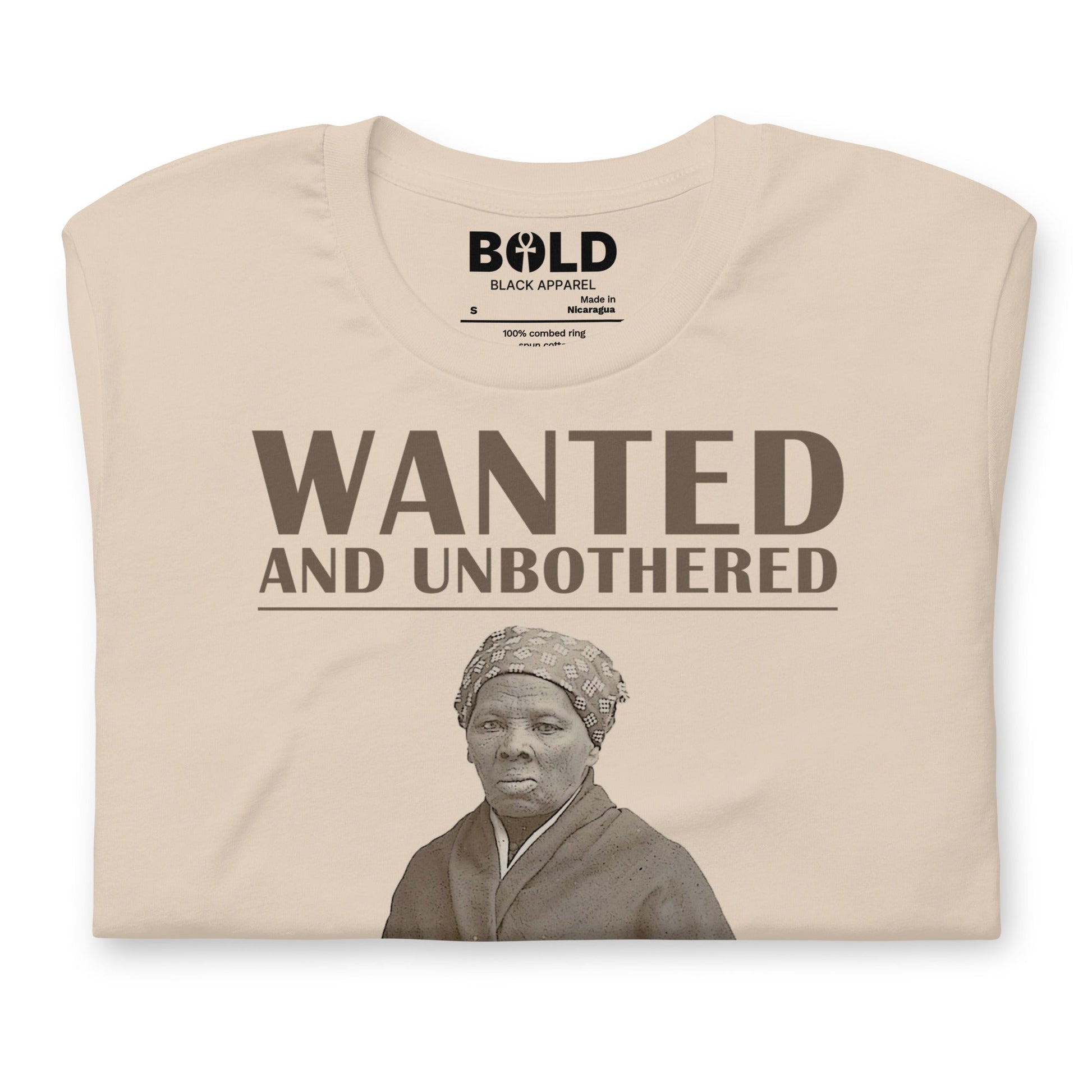 Wanted & Unbothered Harriet Tubman T-Shirt - Bold Black Apparel