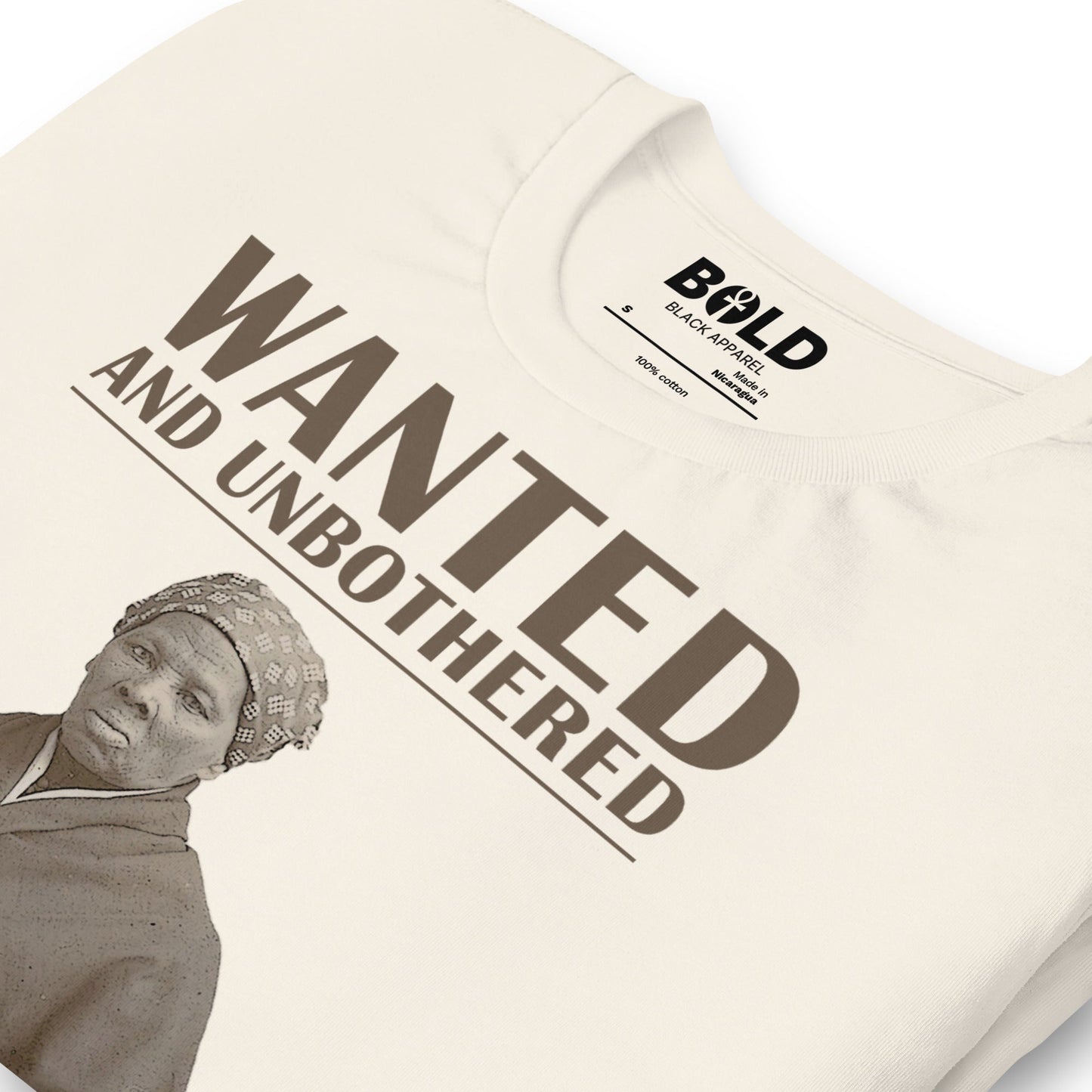 Wanted & Unbothered Harriet Tubman T-Shirt - Bold Black Apparel