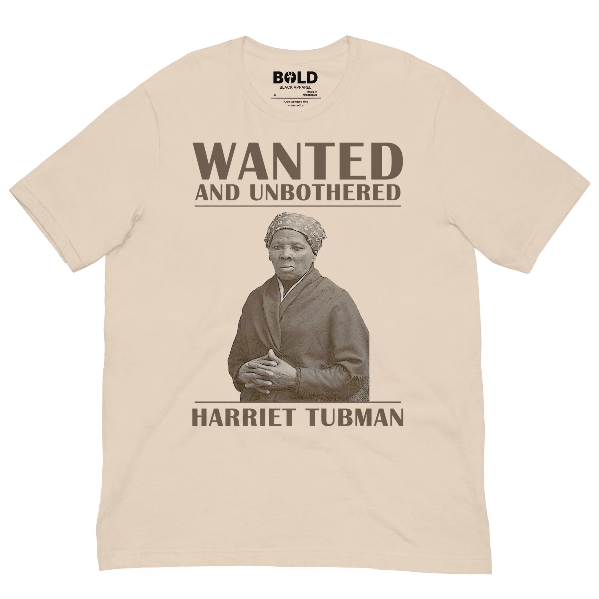 Wanted & Unbothered Harriet Tubman T-Shirt - Bold Black Apparel
