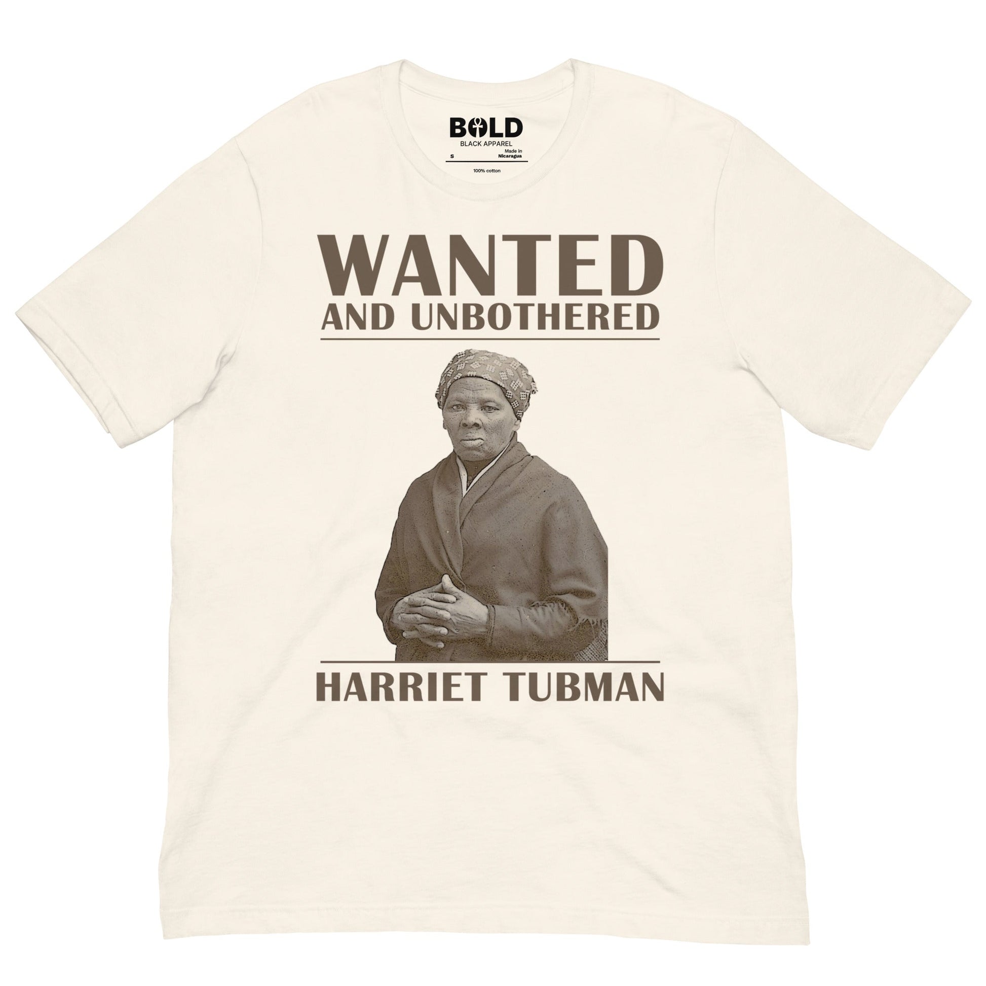 Wanted & Unbothered Harriet Tubman T-Shirt - Bold Black Apparel