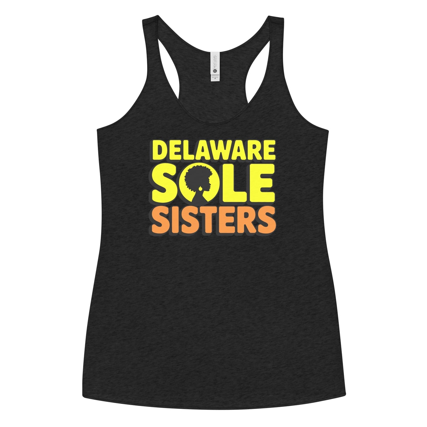 Women's Delaware Sole Sisters Tank - Bold Black Apparel