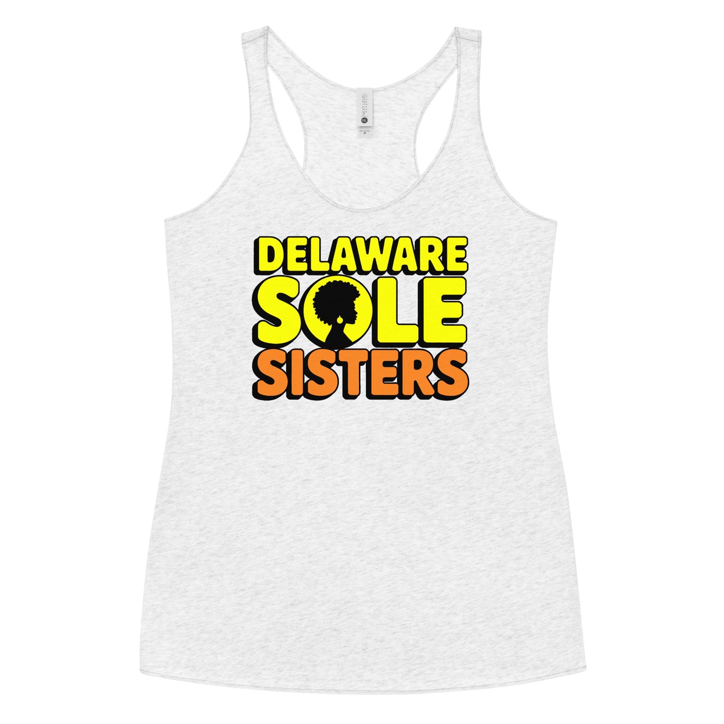 Women's Delaware Sole Sisters Tank - Bold Black Apparel