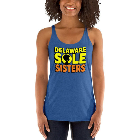 Women's Delaware Sole Sisters Tank - Bold Black Apparel