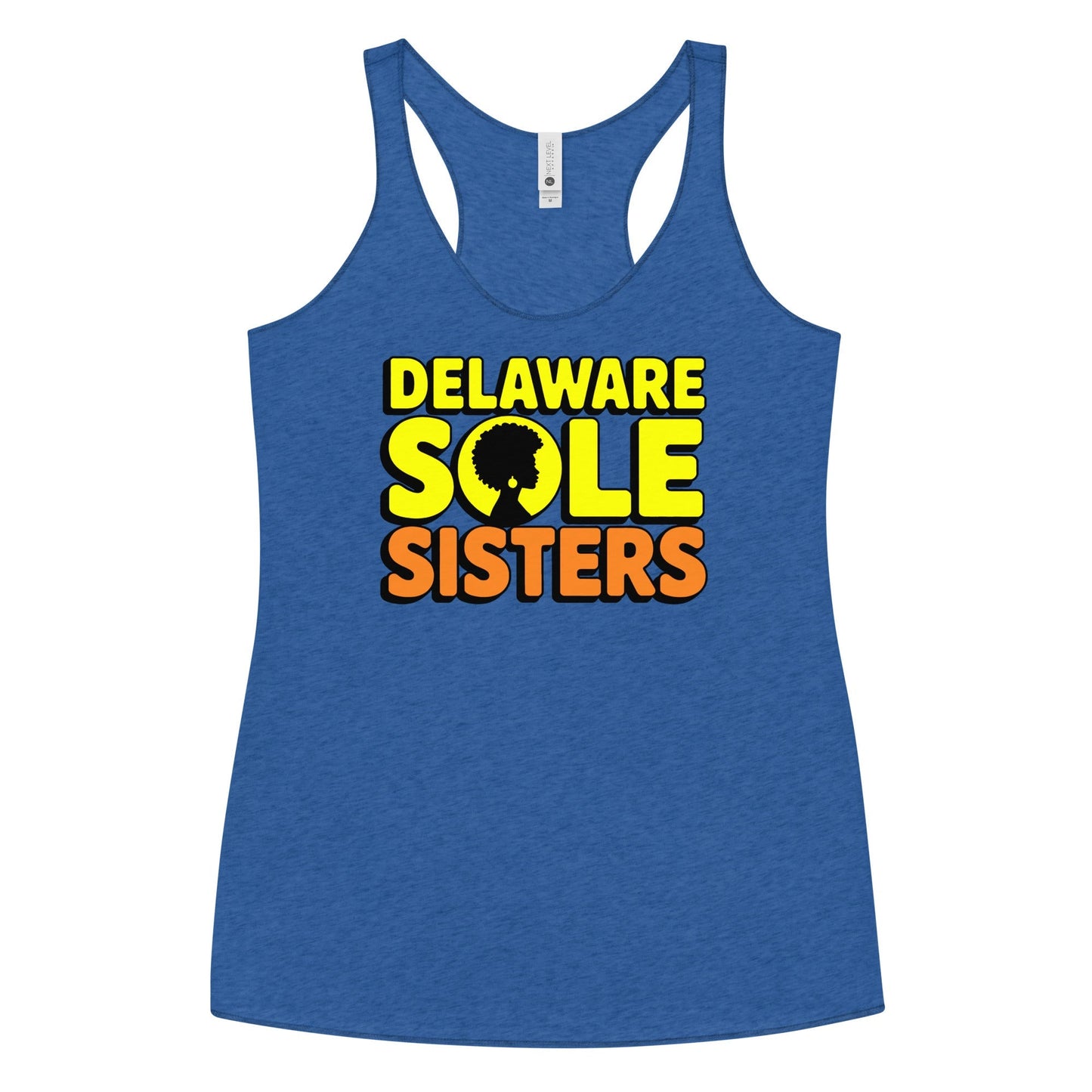 Women's Delaware Sole Sisters Tank - Bold Black Apparel