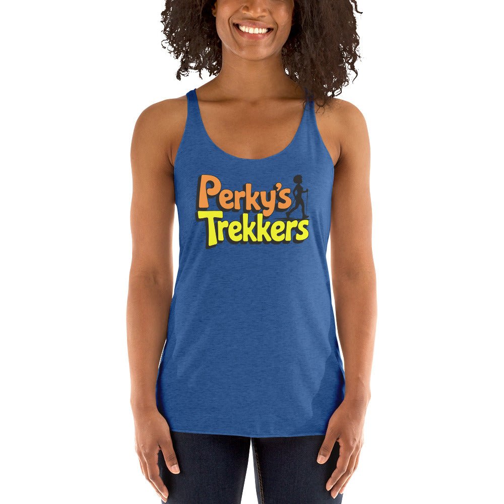 Women's Perky's Trekkers Tank - Bold Black Apparel