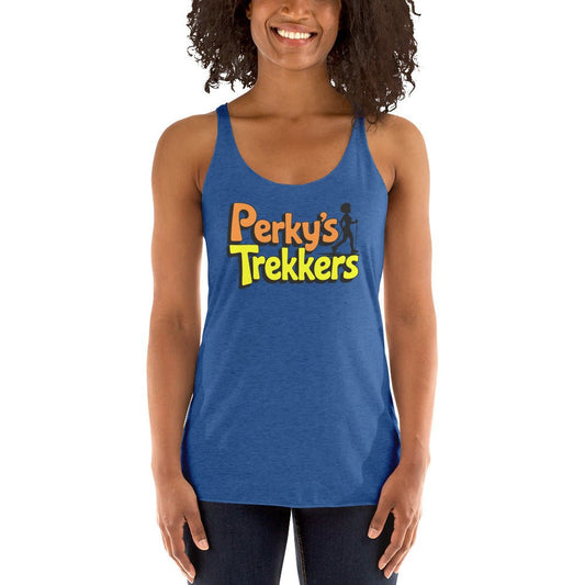 Women's Perky's Trekkers Tank - Bold Black Apparel