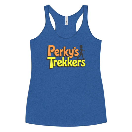 Women's Perky's Trekkers Tank - Bold Black Apparel