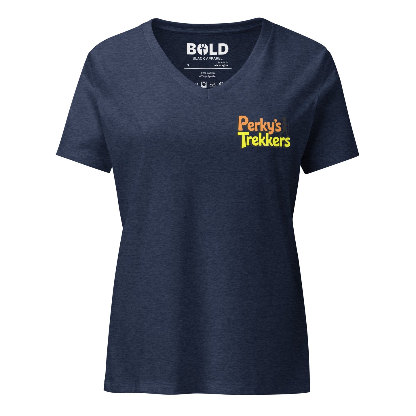 Women's Perky's Trekkers V - Neck - Bold Black Apparel