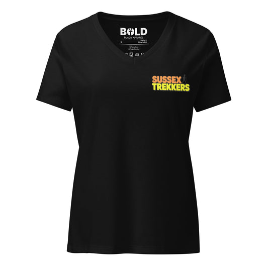 Women's Sussex Trekkers V - Neck - Bold Black Apparel