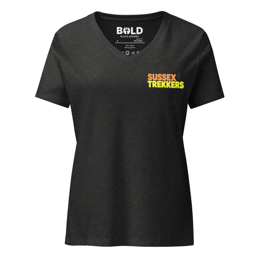 Women's Sussex Trekkers V - Neck - Bold Black Apparel