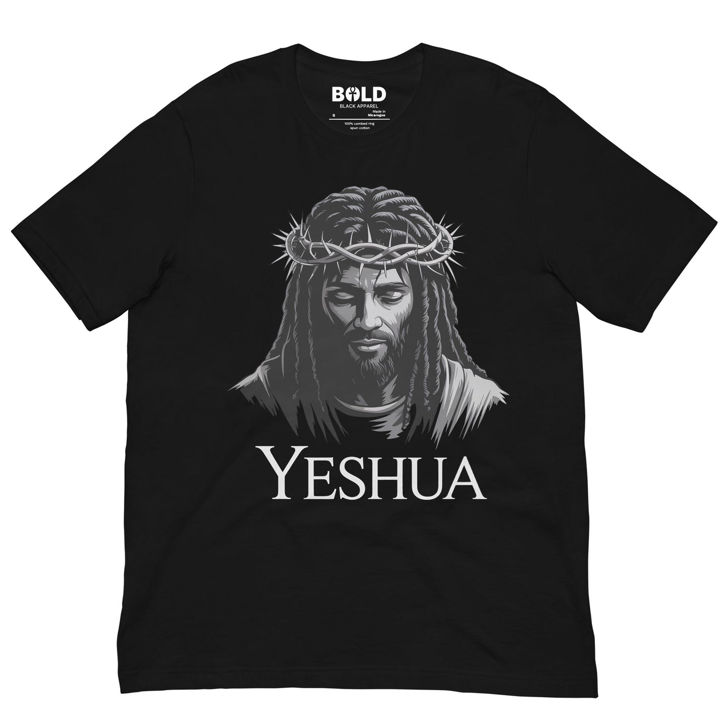 YESHUA T-Shirt - Bold Black Apparel