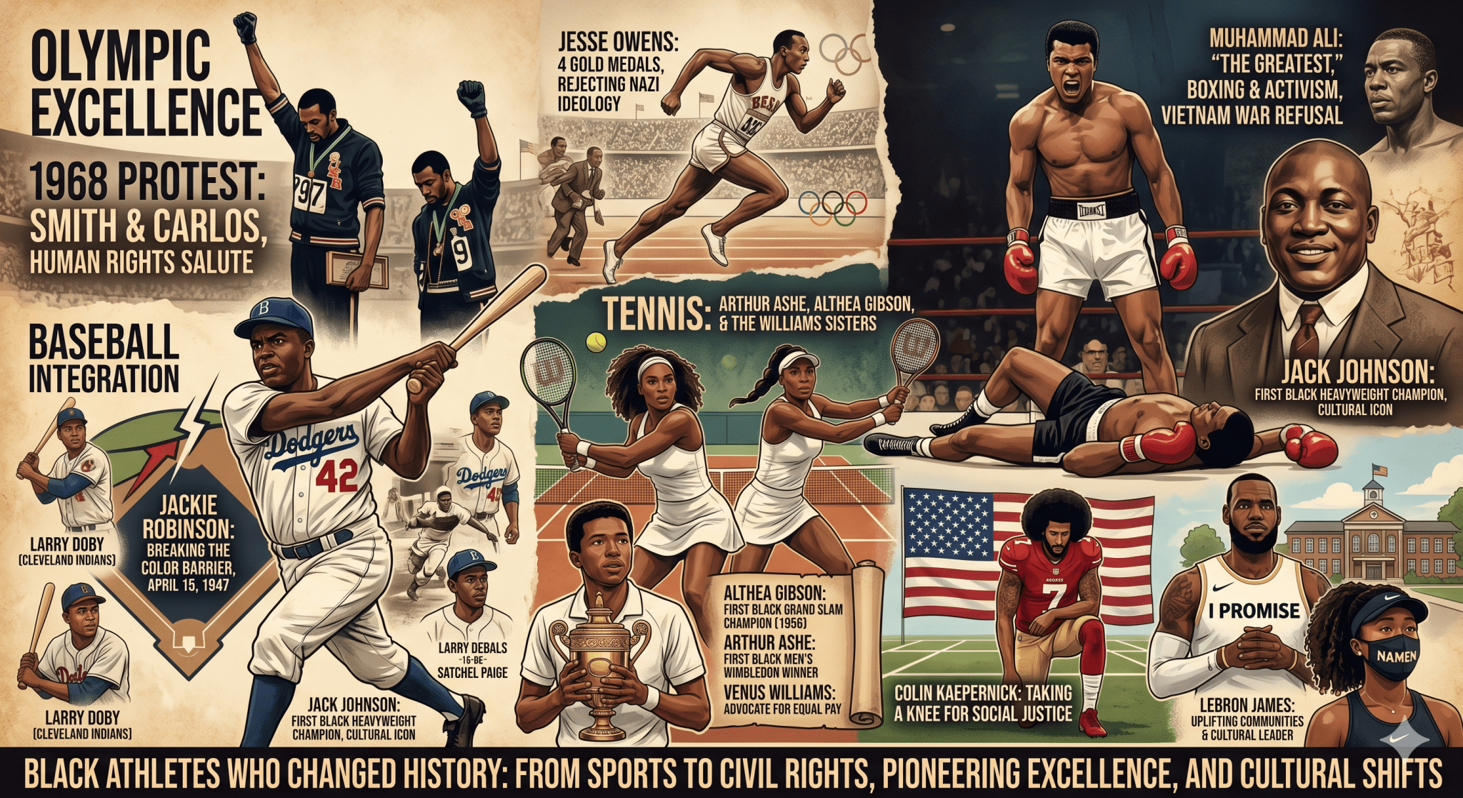 Black Athletes Who Changed History and Culture – Bold Black Apparel