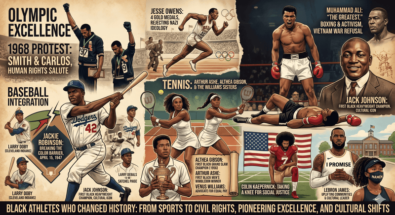 Black Athletes Who Changed History - Bold Black Apparel