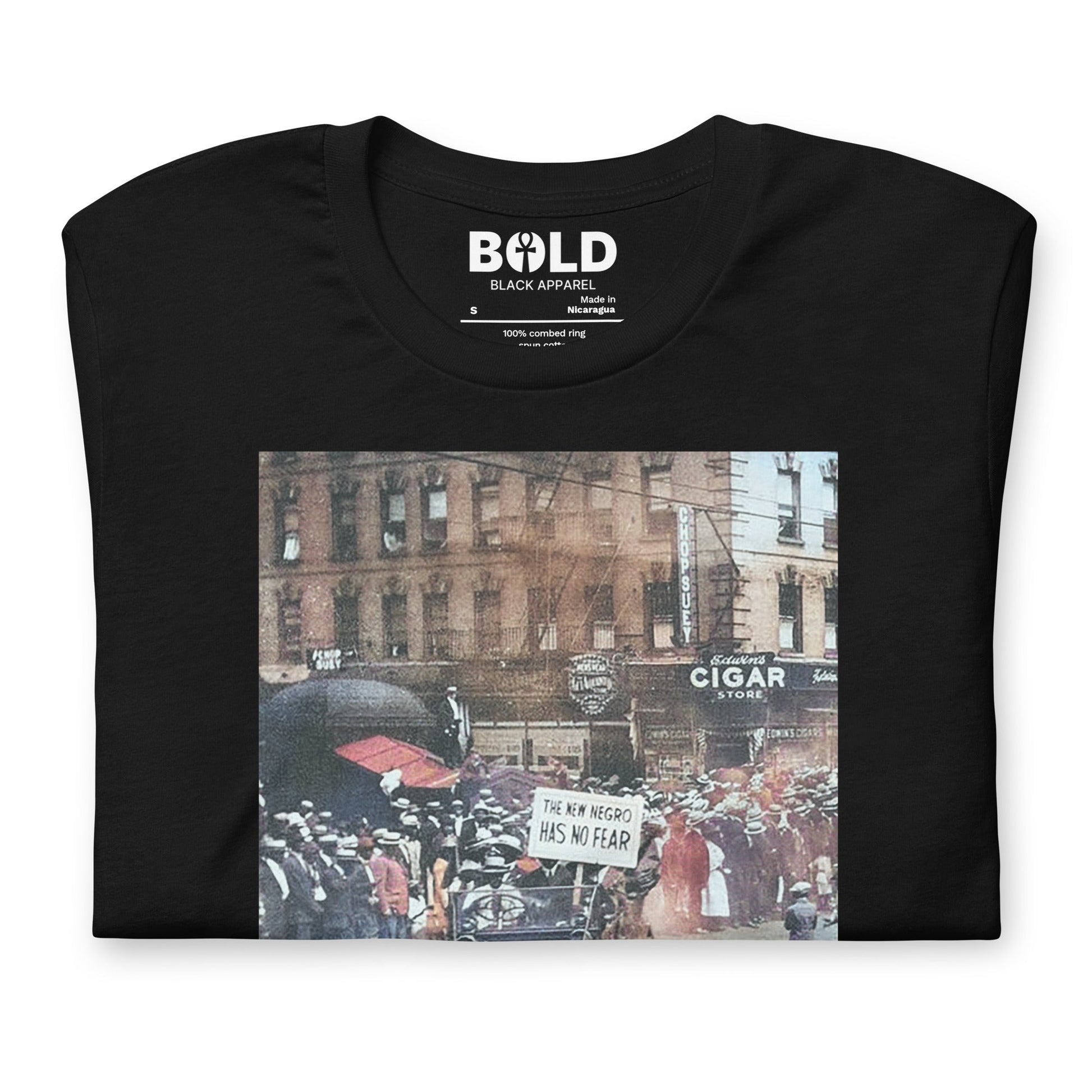 1917 Silent Protest Parade in Harlem T-Shirt - Bold Black Apparel