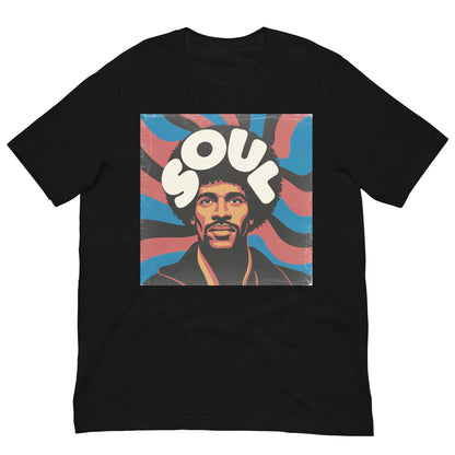 70's Soul Afro T-Shirt - Bold Black Apparel