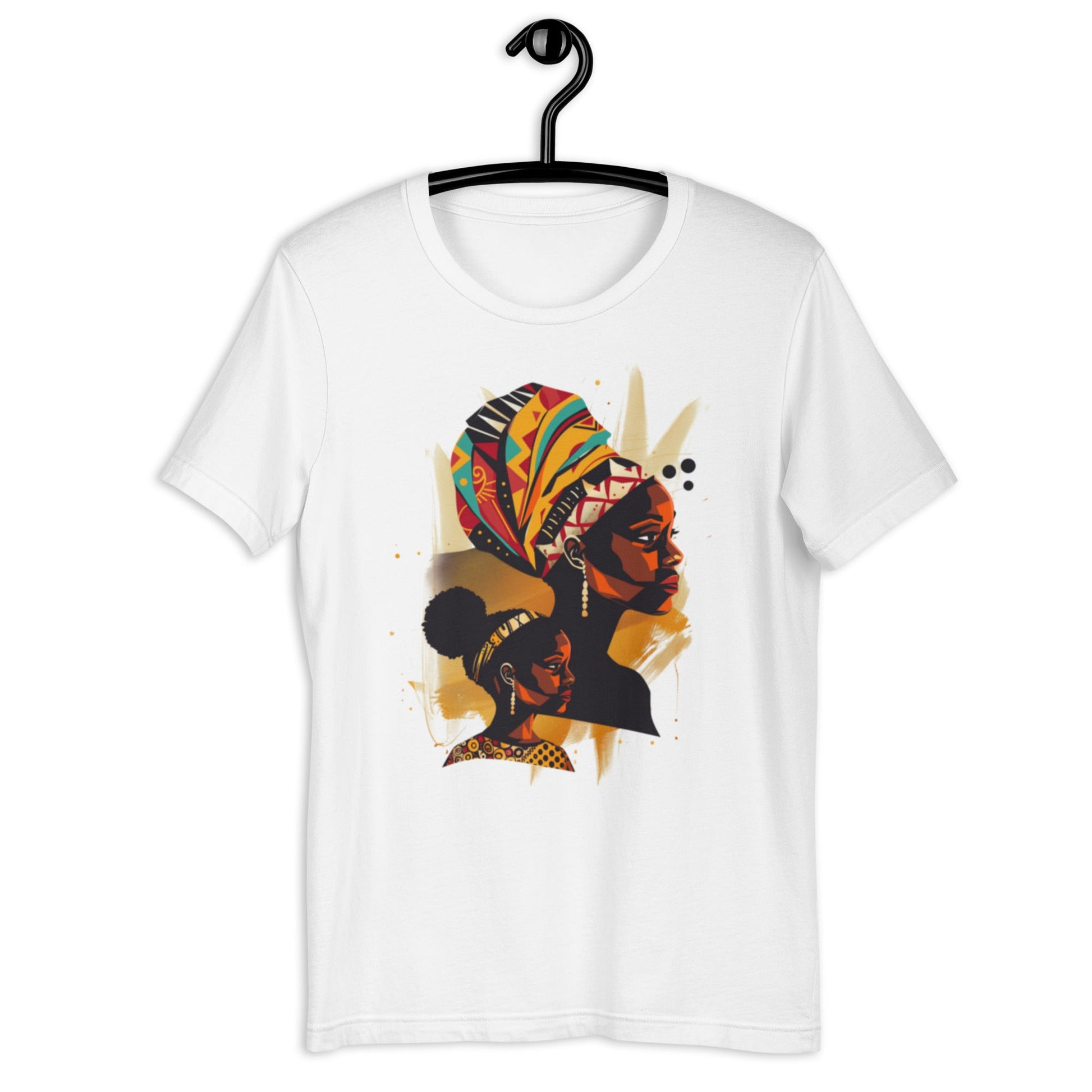 African Mother & Daughter Ladies T-Shirt - Bold Black Apparel