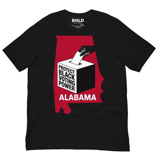 Alabama Voting Rights Act T-Shirt - Bold Black Apparel