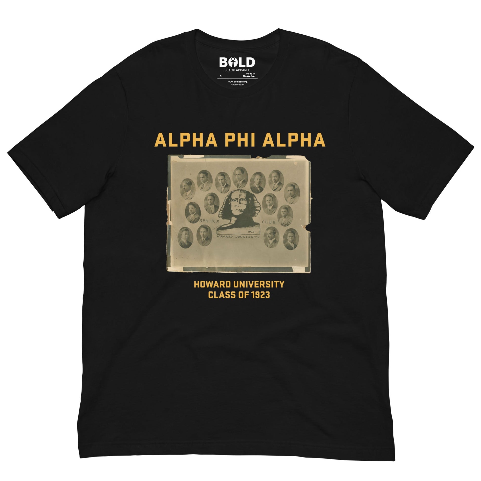Alpha Phi Alpha Howard 1923 T-Shirt - Bold Black Apparel