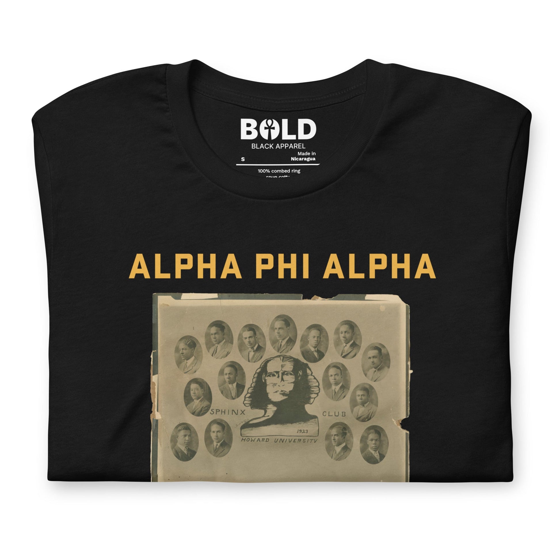 Alpha Phi Alpha Howard 1923 T-Shirt - Bold Black Apparel