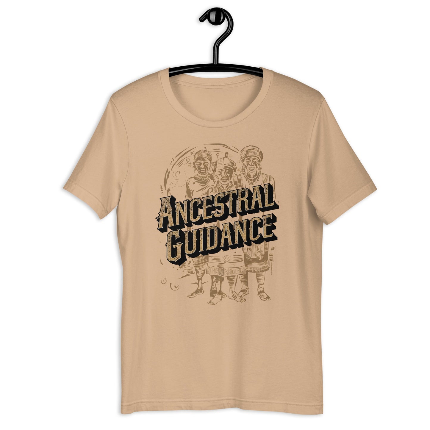 Ancestral Guidance T-Shirt - Bold Black Apparel