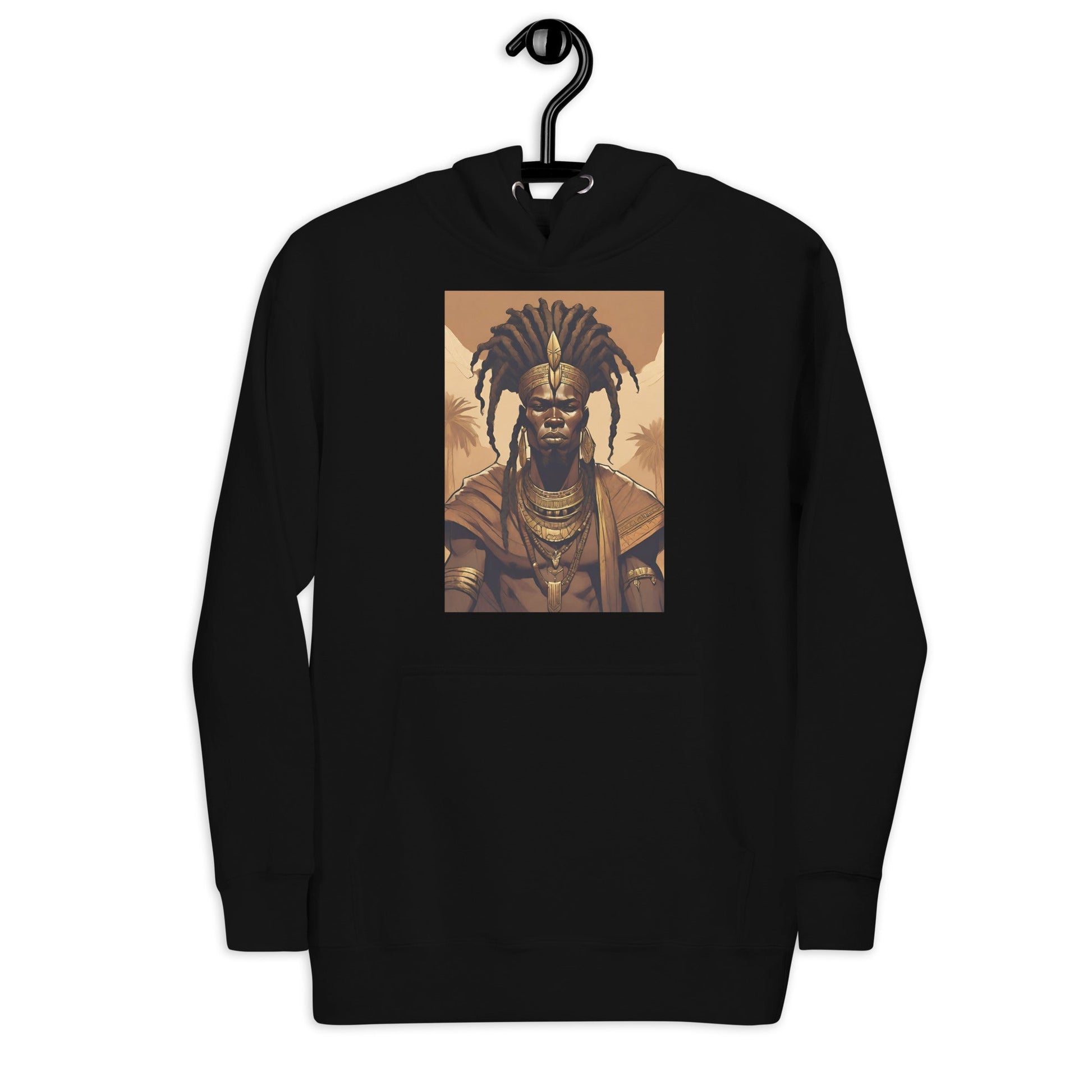 Ancient King Warrior Premium Hoodie - Bold Black Apparel