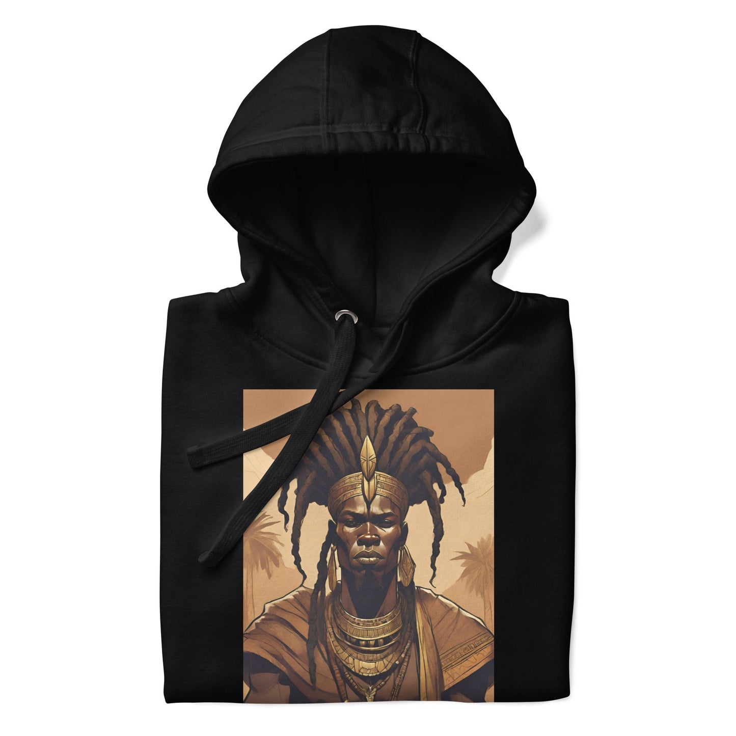 Ancient King Warrior Premium Hoodie - Bold Black Apparel