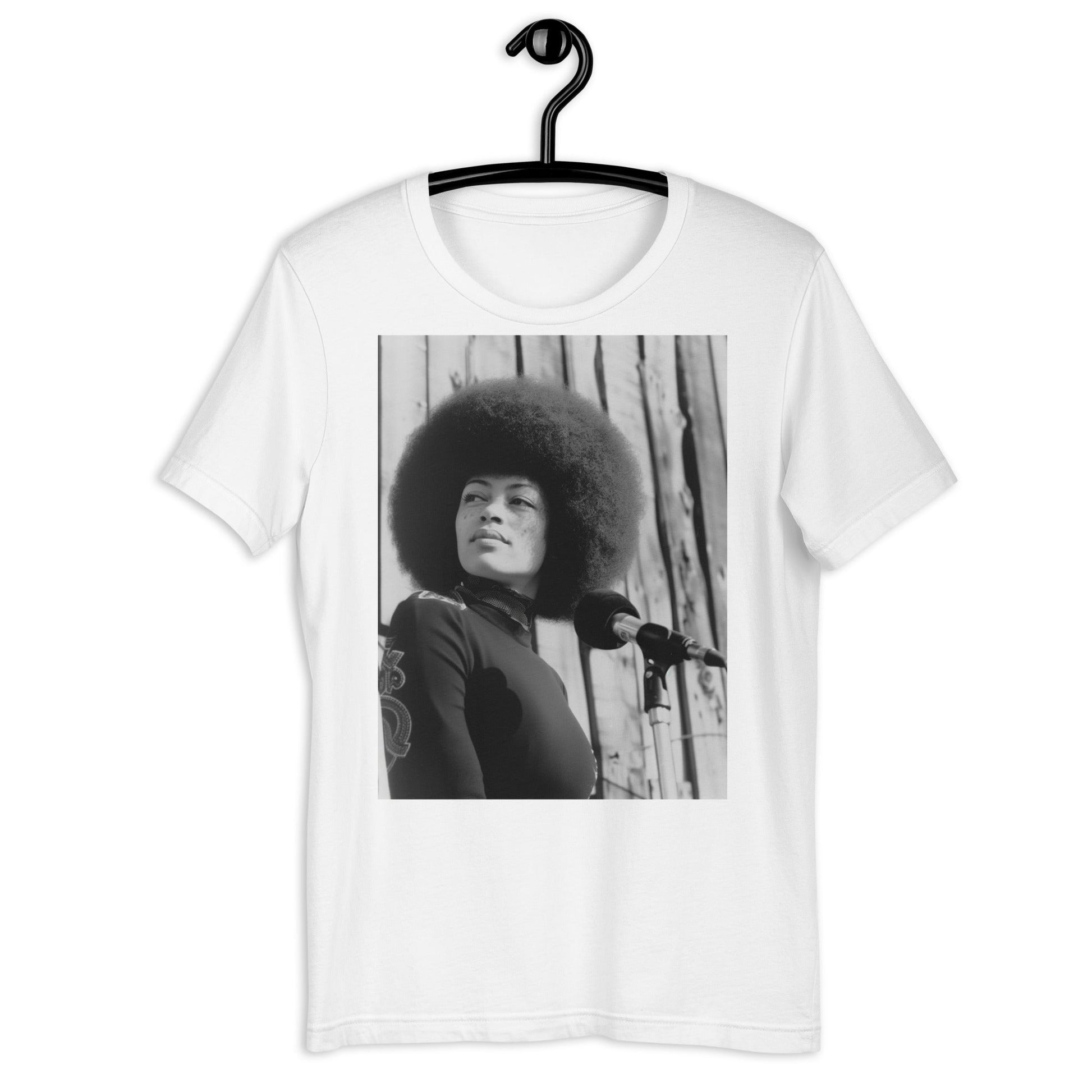 Angela Davis Photo T-Shirt - Bold Black Apparel