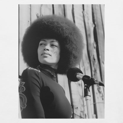 Angela Davis Photo T-Shirt - Bold Black Apparel