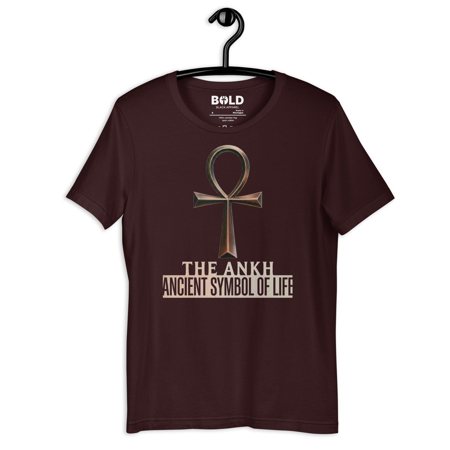Ankh Symbol of Life T-Shirt - Bold Black Apparel